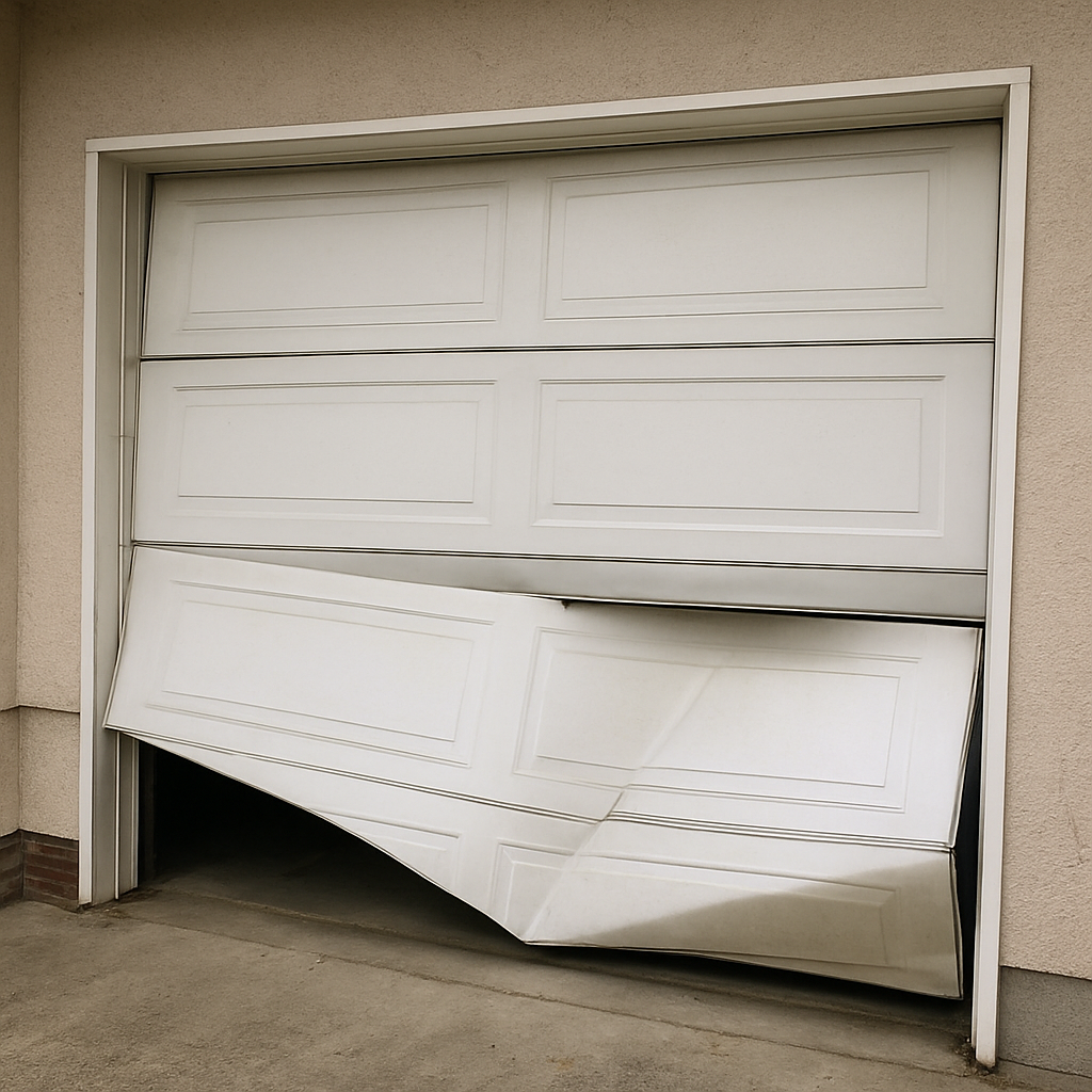 broken garage doors