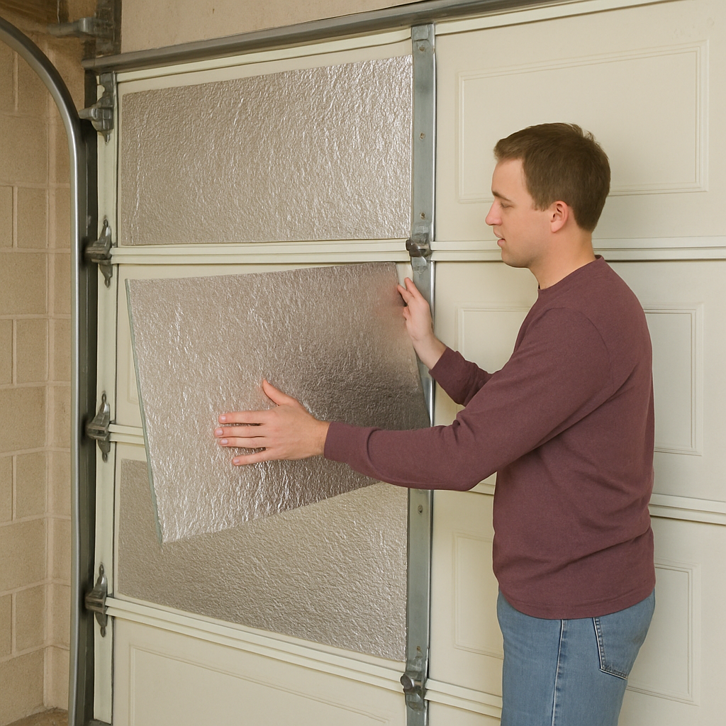 diy garage door insulation